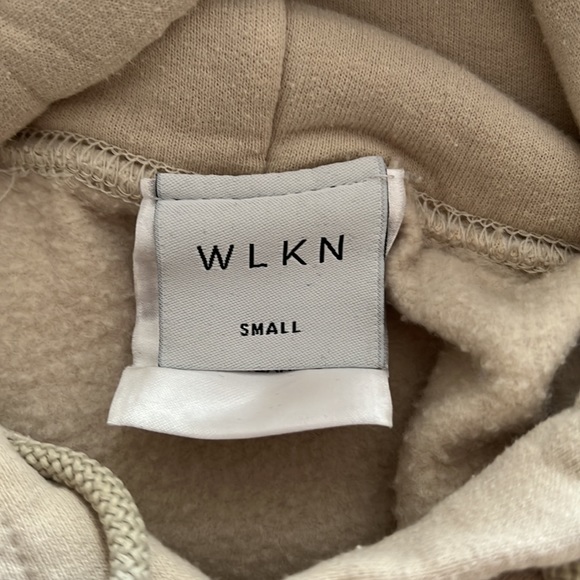 WLKN Tan Cropped Hoodie - Picture 4 of 4